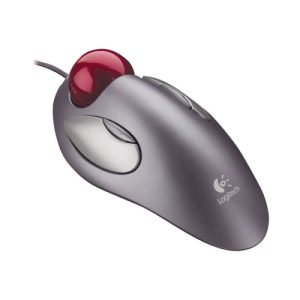 logitech trackman marble seguibola óptico 2 botón/botones cableado para zurdos y diestros usb