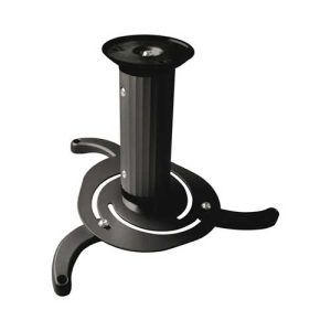 tooq soporte de techo para proyector pj1010tn b giratorio, inclinable 10kg 360º distancia del techo 80 170mm negro