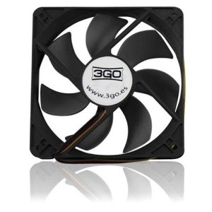 3go fan8bk ventilador 8cm negro retail