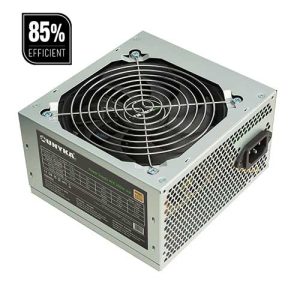 fuente alimentación unykach atx 300w 85% eficiencia ventilador 12cm 24 pins 2x s ata 1x pciex 2x molex pfc activo protección picos de tensión y cortocircuitos