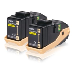 epson aculaser c9300 toner amarillo (pack 2)