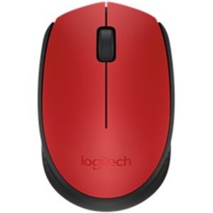 logitech m171 ratón inalámbrico 2.4 ghz receptor inalámbrico usb negro, rojo