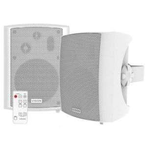 vision sp 1800 altavoces de pared blancos corriente admitida de 50 w (rms) cada uno, abrazaderas en forma de c incluidas