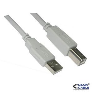 nanocable cable usb 2.0 para impresora de 1,8m conexión a/m b/m