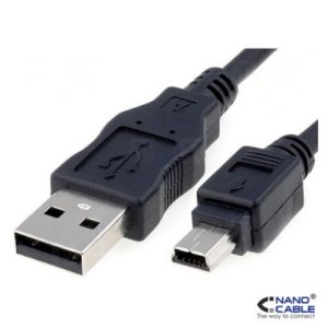 nanocable cable usb 2.0 de 1,8m conexión a/m mini usb 5pin/m para discos duros externos, etc
