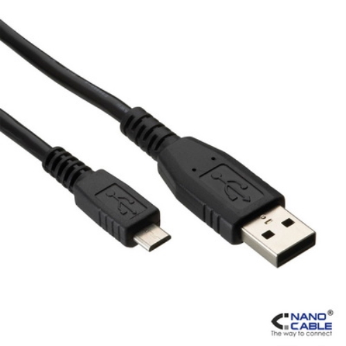 nanocable cable usb 2.0 de 0,8m conexión a/m micro usb b/m para carga/datos smartphones, tablets, etc nanocable cable usb 2.0 de 0,8m conexión a/m micro usb b/m para carga/datos smartphones, tablets, etc