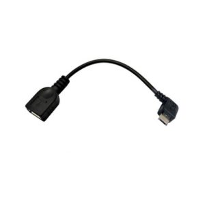 nanocable cable usb 2.0 otg de 15cm acodado conexión micro b/m a/h para smartphones. tablets, etc color negro