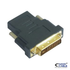 nanocable adaptador dvi a hdmi conexión dvi 24+1/m a hdmi a/h