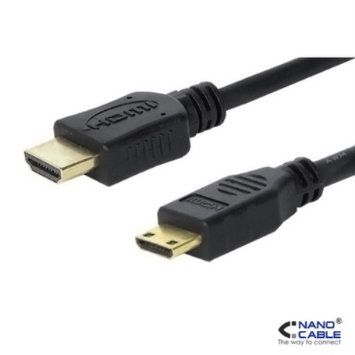 nanocable cable hdmi a mini hdmi v1.3 de 1,8m conexión a/m c/m para tablets, etc nanocable cable hdmi a mini hdmi v1.3 de 1,8m conexión a/m c/m para tablets, etc