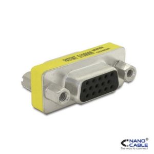 nanocable adaptador vga a vga conexión hdb15/h a hdb15/h
