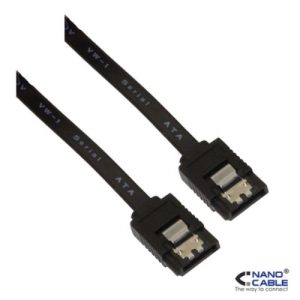 nanocable cable sata3 de 0,5m para datos conector con anclajes metálicos