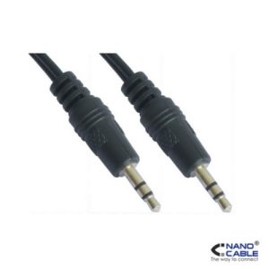 nanocable cable audio estereo de 10m conexión jack 3.5/m 3.5/m para monitores, proyectores, pizarras, etc