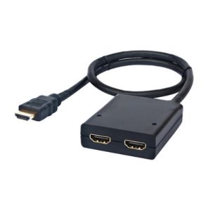 nanocable duplicador / splitter hdmi v1.3 (1 entrada, 2 salidas) 1080p alimentador incluido pigtail 50cm