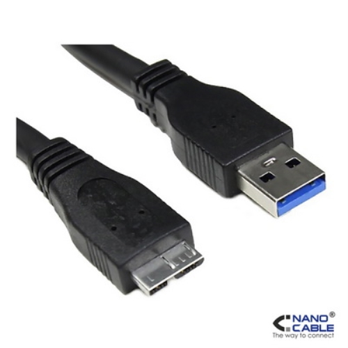 nanocable cable usb 3.0 de 2m conexión a/m micro b/m para discos duros externos, etc nanocable cable usb 3.0 de 2m conexión a/m micro b/m para discos duros externos, etc