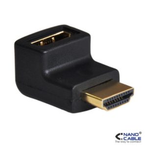 nanocable adaptador hdmi v1.3 acodado conexiones a/h a/m
