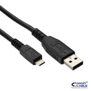 nanocable cable usb 2.0 de 3m conexión a/m micro usb b/m para carga/datos smartphones, tablets, etc