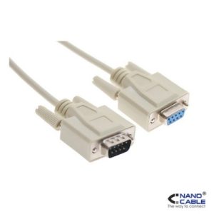 nanocable cable serie null modem db9m/h db9/h 3,0m