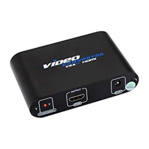 nanocable adaptador svga/m+audio a hdmi/h con alimentacion negro