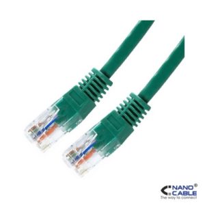 nanocable cable de red latiguillo utp cat.6 de 3m color verde