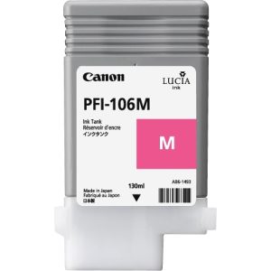canon cartucho magenta pfi106m ipf6300/6350/6400/6450 130ml