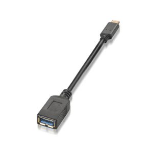nanocable cable usb 3.1 3a usb c/m a/f 15cm negro