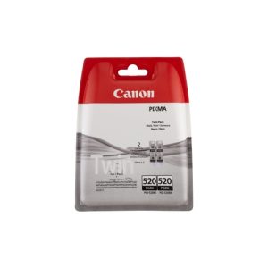 canon cart. pgi520bk pack 2ud. negro pixma mx870/mx860/ip3600/mp630