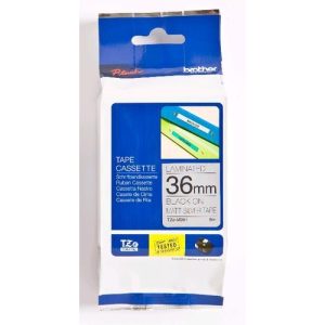 brother cinta plata/negra laminada 8m 36mm tze m961