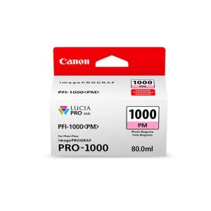 canon cartucho photo magenta pfi 1000pm ipf pro1000 80ml.