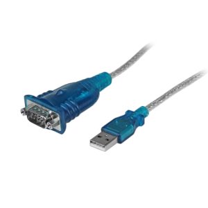 startech.com cable adaptador usb a serie rs232 de 1 puerto serial db9 macho a macho 1 x db 9 macho en serie 1 x tipo a macho usb negro