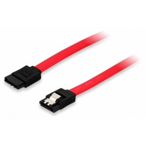 equip cable sata ii con clip de seguridad 0,5m rojo