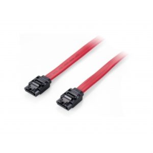 equip cable sata iii con clip de seguridad 0,5m rojo