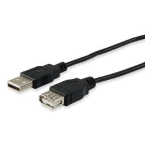equip cable alargador usb usb/a/h a usb/a/m 1.8m negro