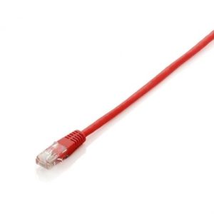 equip cable de red latiguillo utp cat.6 0.5m color rojo