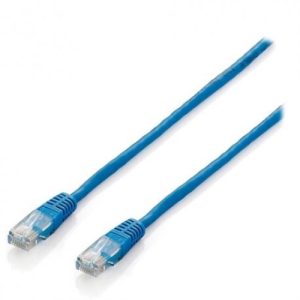 equip cable de red latiguillo utp cat.6 0.5m color azul