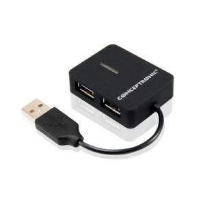 conceptronic hub 4 puertos usb 2.0 tamaño compacto