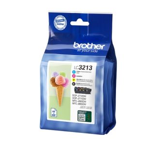 brother pack 4 cartuchos bk/c/m/y lc3213val