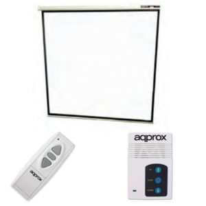 approx pantalla mural panorámica 203 x 114 eléctrica interruptor pared y mando