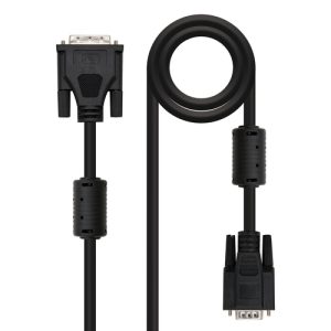 nanocable cable dvi a svga, dvi 18+5/m hdb15/m, negro, 5.0m