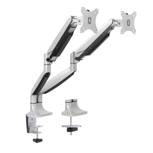 tooq soporte de mesa db3032tnr s giratorio e inclinable 2 brazos para monitor/tv 13" 32" plata tooq soporte de mesa db3032tnr s giratorio e inclinable 2 brazos para monitor/tv 13" 32" plata
