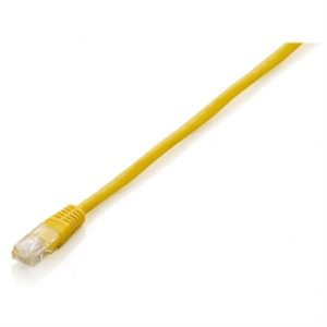 equip cable de red latiguillo utp cat.6 0,25m color amarillo