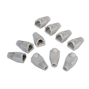nanocable funda conector de red rj45 oem bolsa de 10 unidades color gris