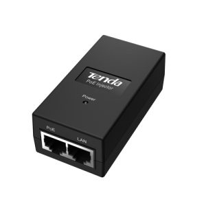 tenda inyector poe15f poe 802.63af 2 puertos rj45 10/100 48v 15w hasta 100 metros plug and play