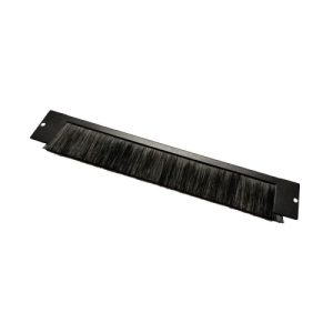 panel guiacables superior/inferior para racks con cepillo color negro 360mm para rack de 10"