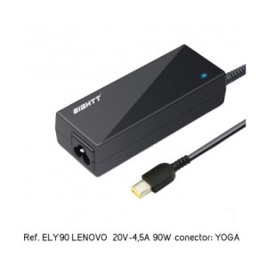 eightt cargador específico compatible con lenovo 20v 4,5a 90w yoga