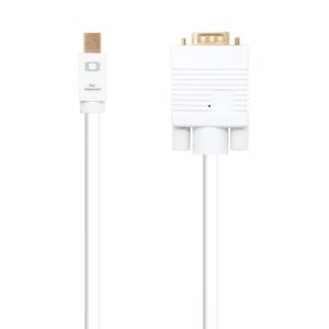 nanocable cable mini displayport/m a vga/m blanco longitud 2.0 m