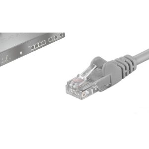 cable de red utp phasak cat. 6 cu 0,50 m. gris