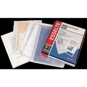 esselte funda multitaladro pp cristal folio 100u 