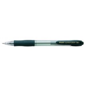 pilot boligrafo supergrip negro 12u 