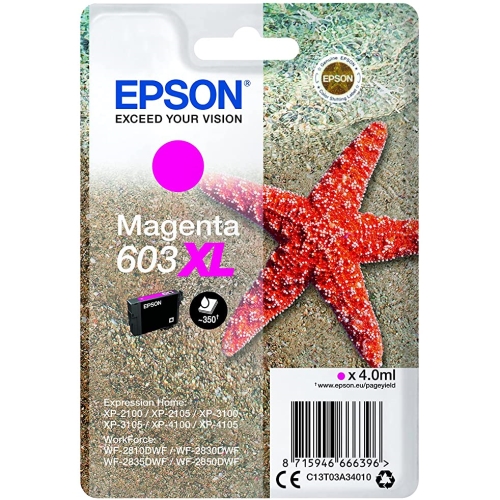 epson cartucho 603xl magenta estrella de mar