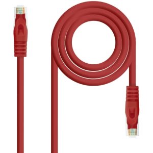 nanocable cable red latiguillo rj45 lszh cat.6a utp awg24, rojo, 2.0 m